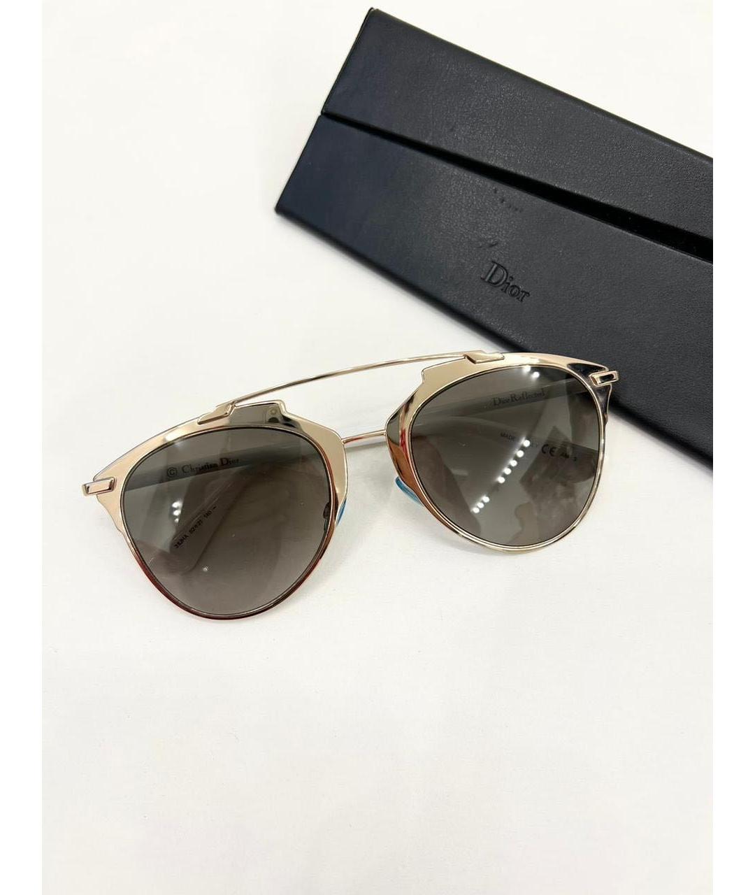 CHRISTIAN DIOR Металлические солнцезащитные очки, фото 4