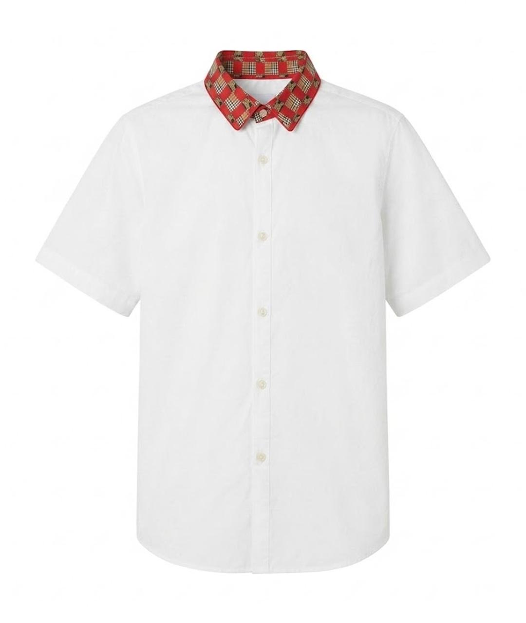 BURBERRY Белая хлопковая детская рубашка, фото 1