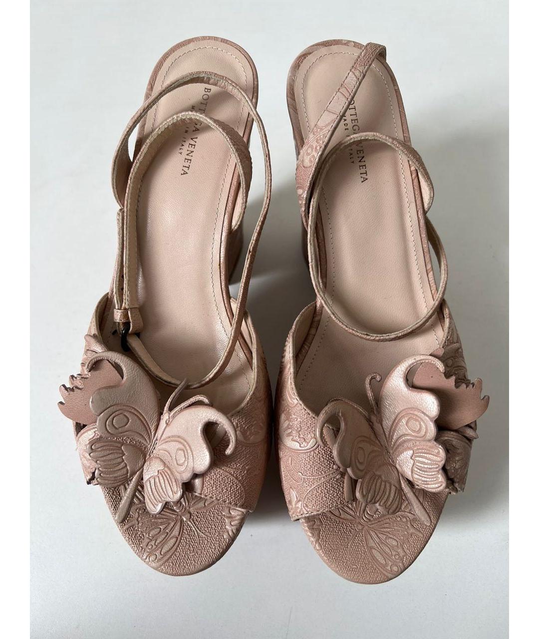 BOTTEGA VENETA Кожаные босоножки, фото 2