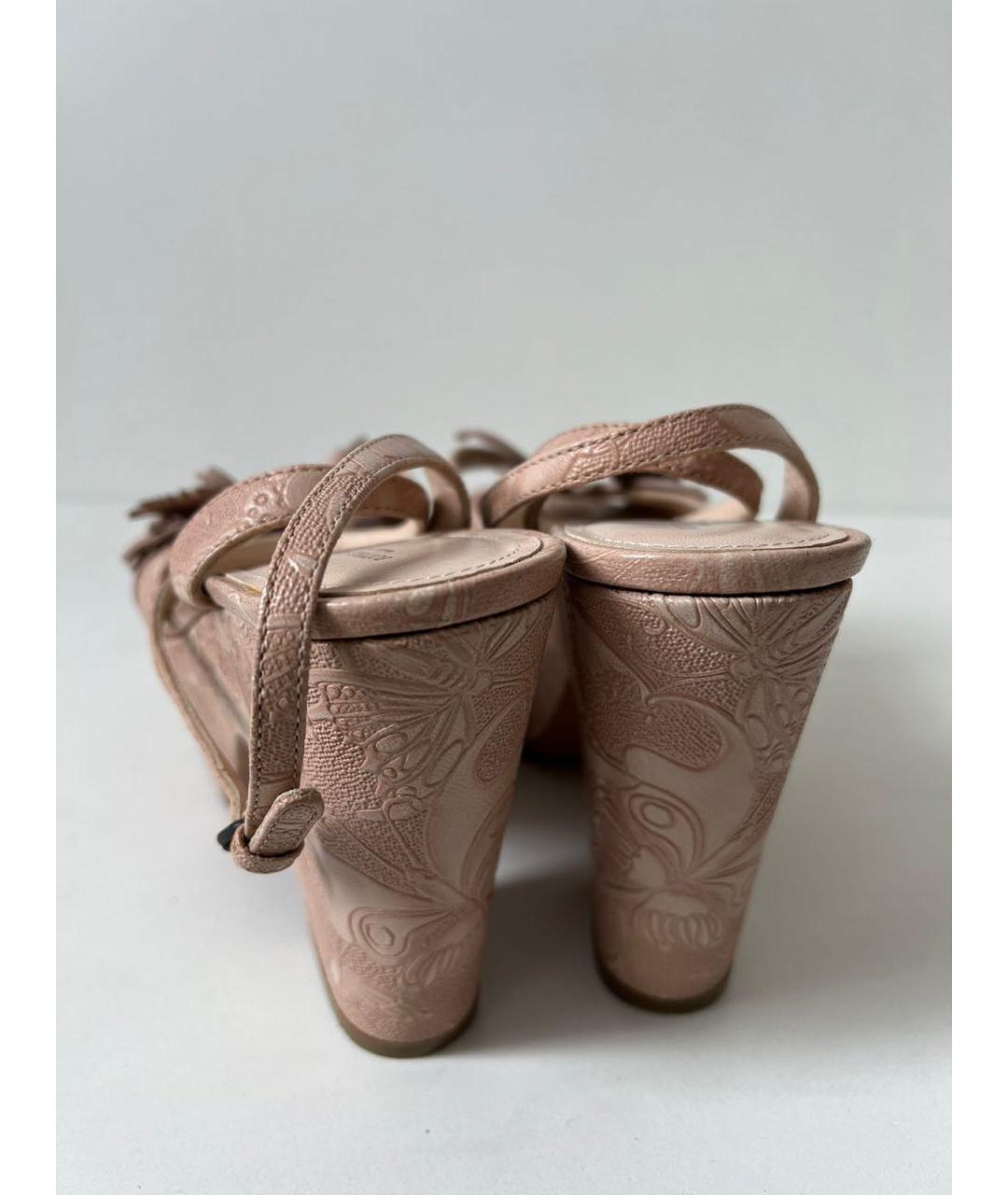 BOTTEGA VENETA Кожаные босоножки, фото 4