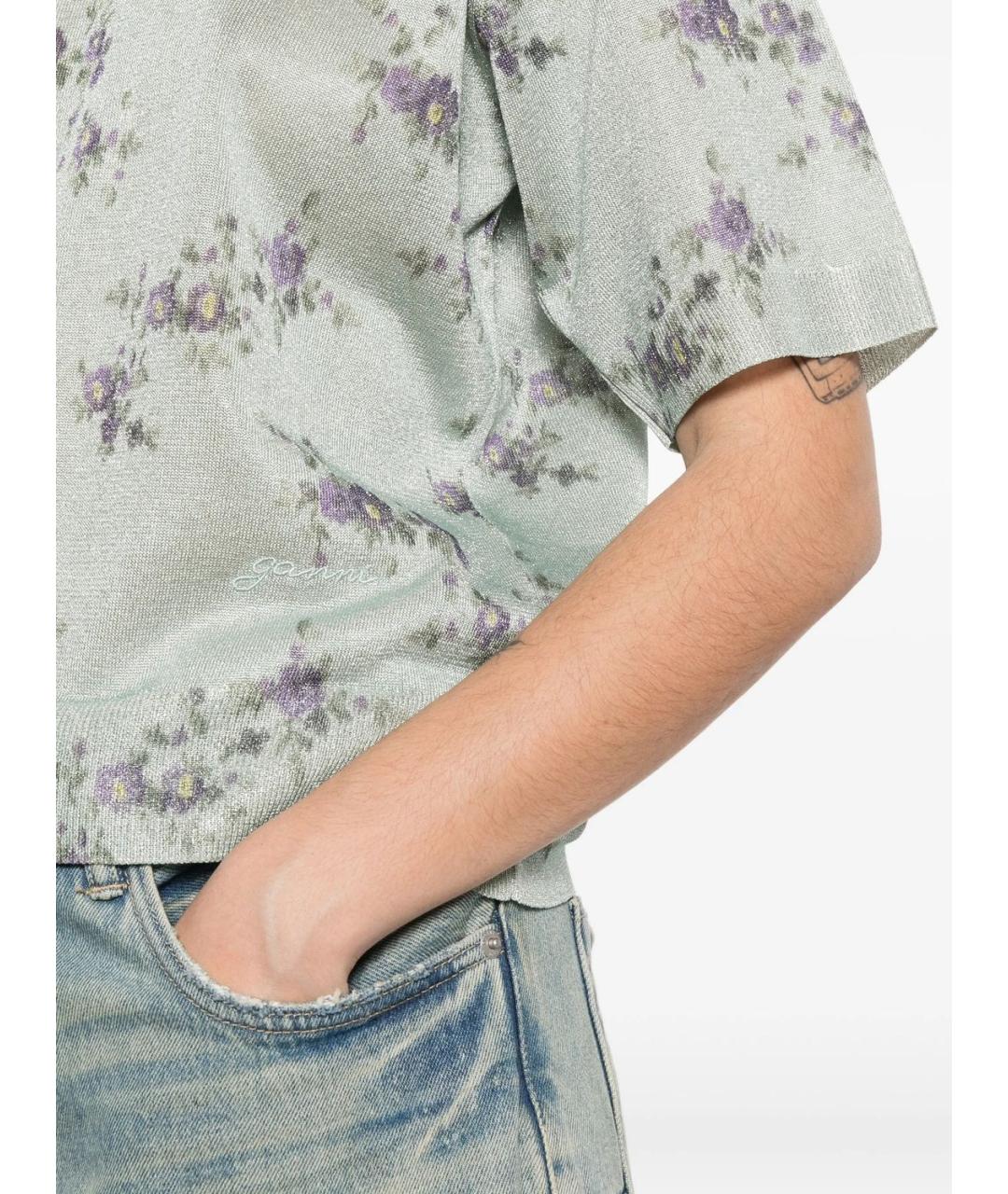 GANNI Серебрянный полиэстеровый джемпер / свитер, фото 5