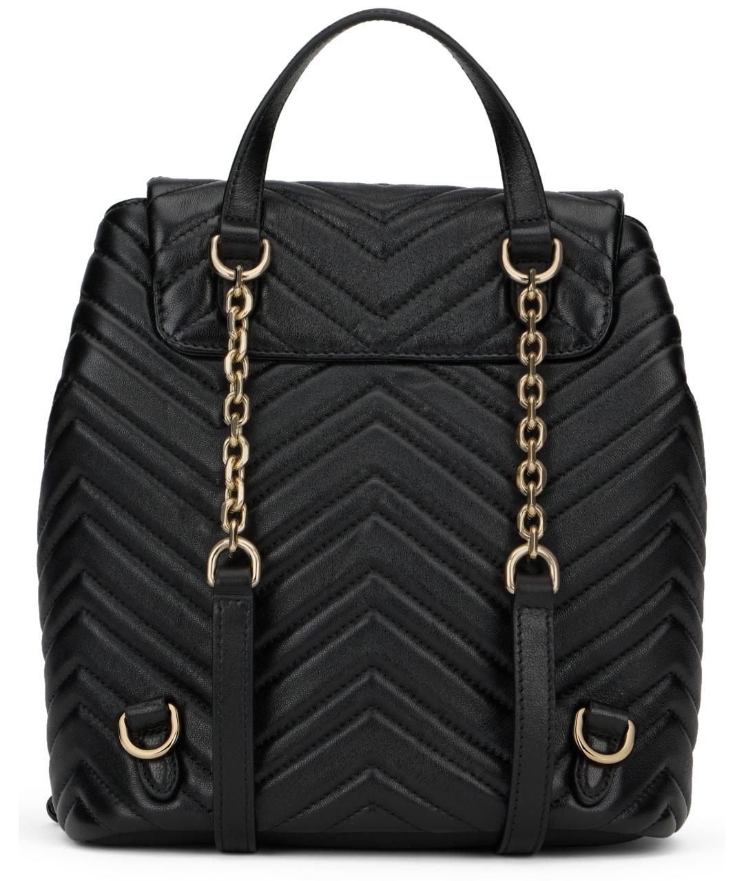 GUCCI Черный кожаный рюкзак, фото 4