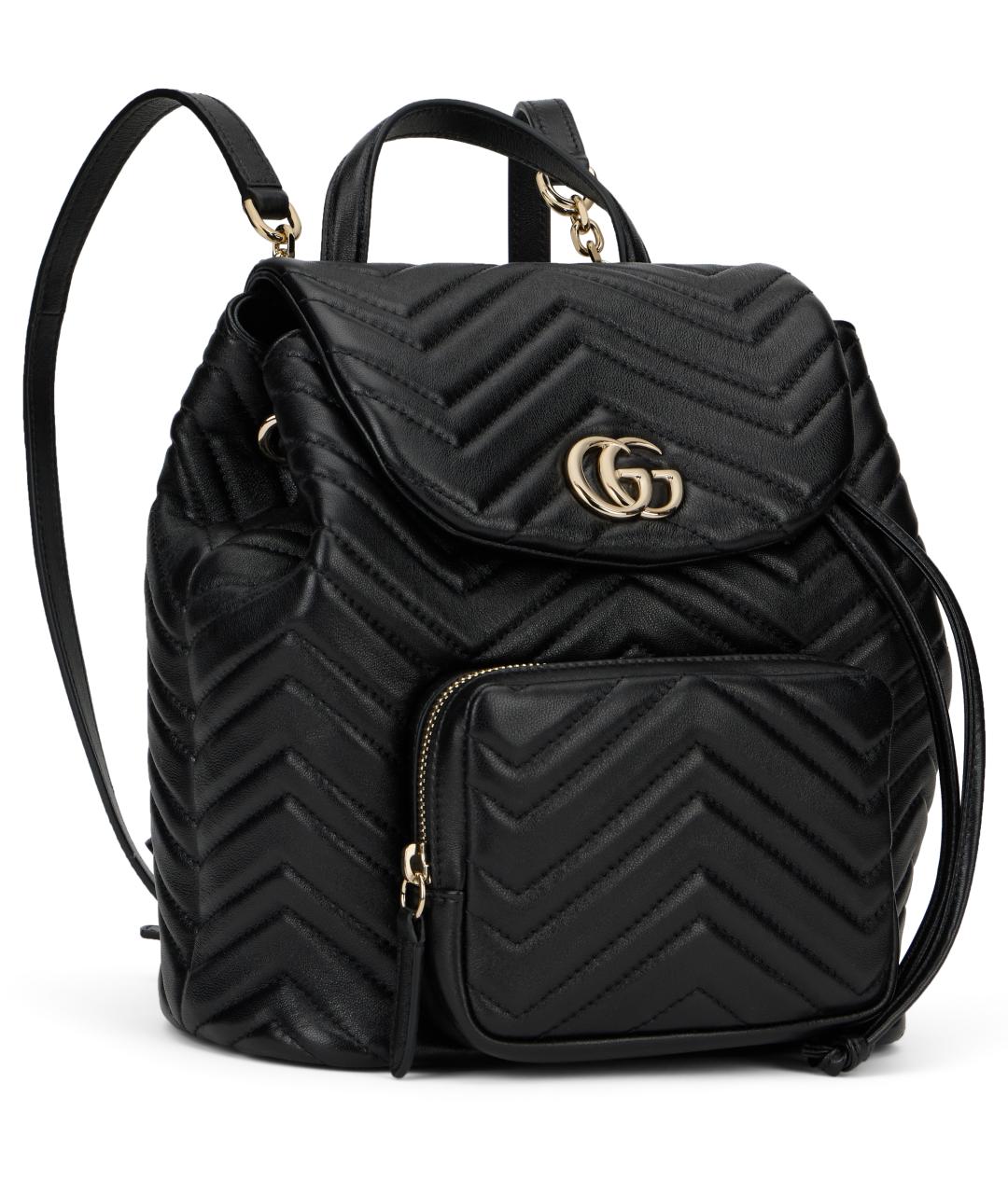 GUCCI Черный кожаный рюкзак, фото 3