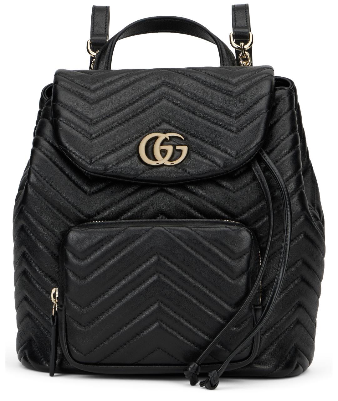 GUCCI Черный кожаный рюкзак, фото 2