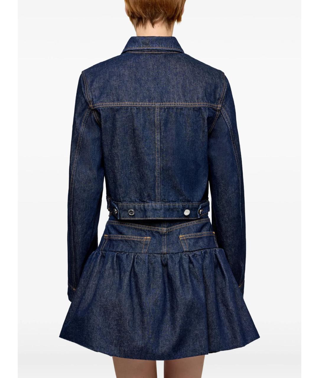 GANNI Синяя хлопковая куртка, фото 4