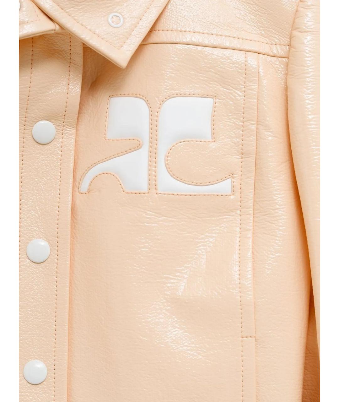 COURREGES Оранжевая хлопковая куртка, фото 3