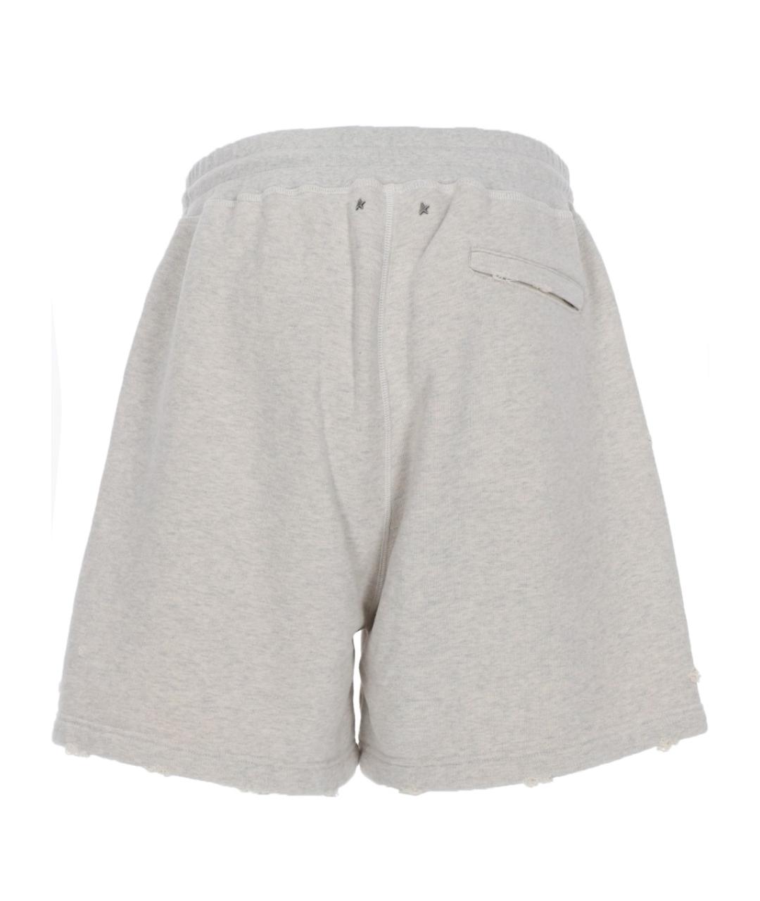 GOLDEN GOOSE DELUXE BRAND Серые хлопковые шорты, фото 3
