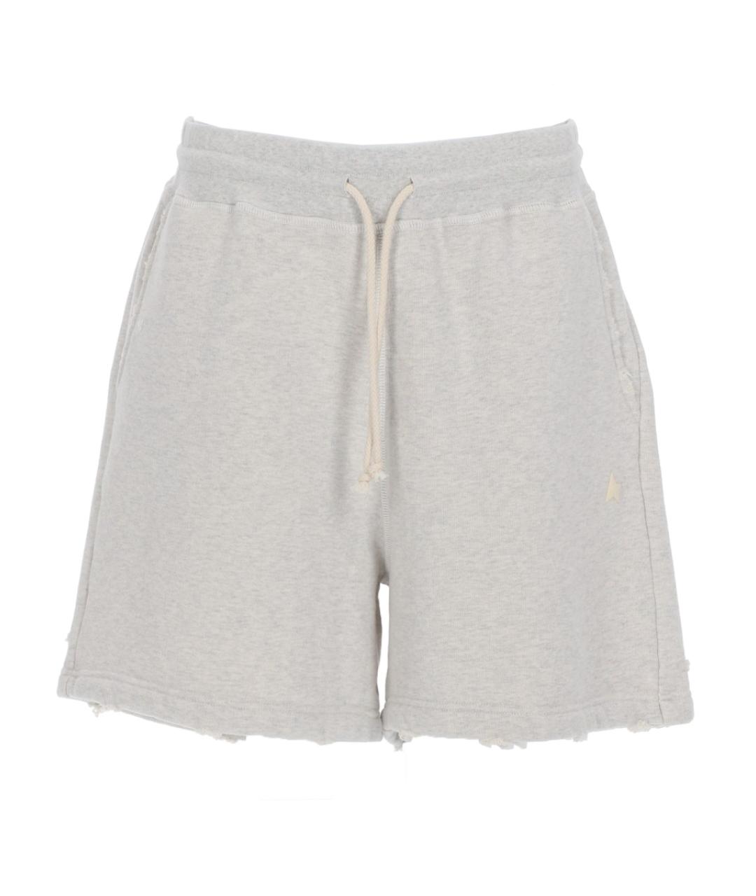 GOLDEN GOOSE DELUXE BRAND Серые хлопковые шорты, фото 1