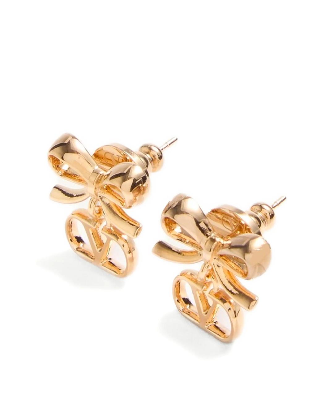 VALENTINO Зеленые металлические серьги, фото 2