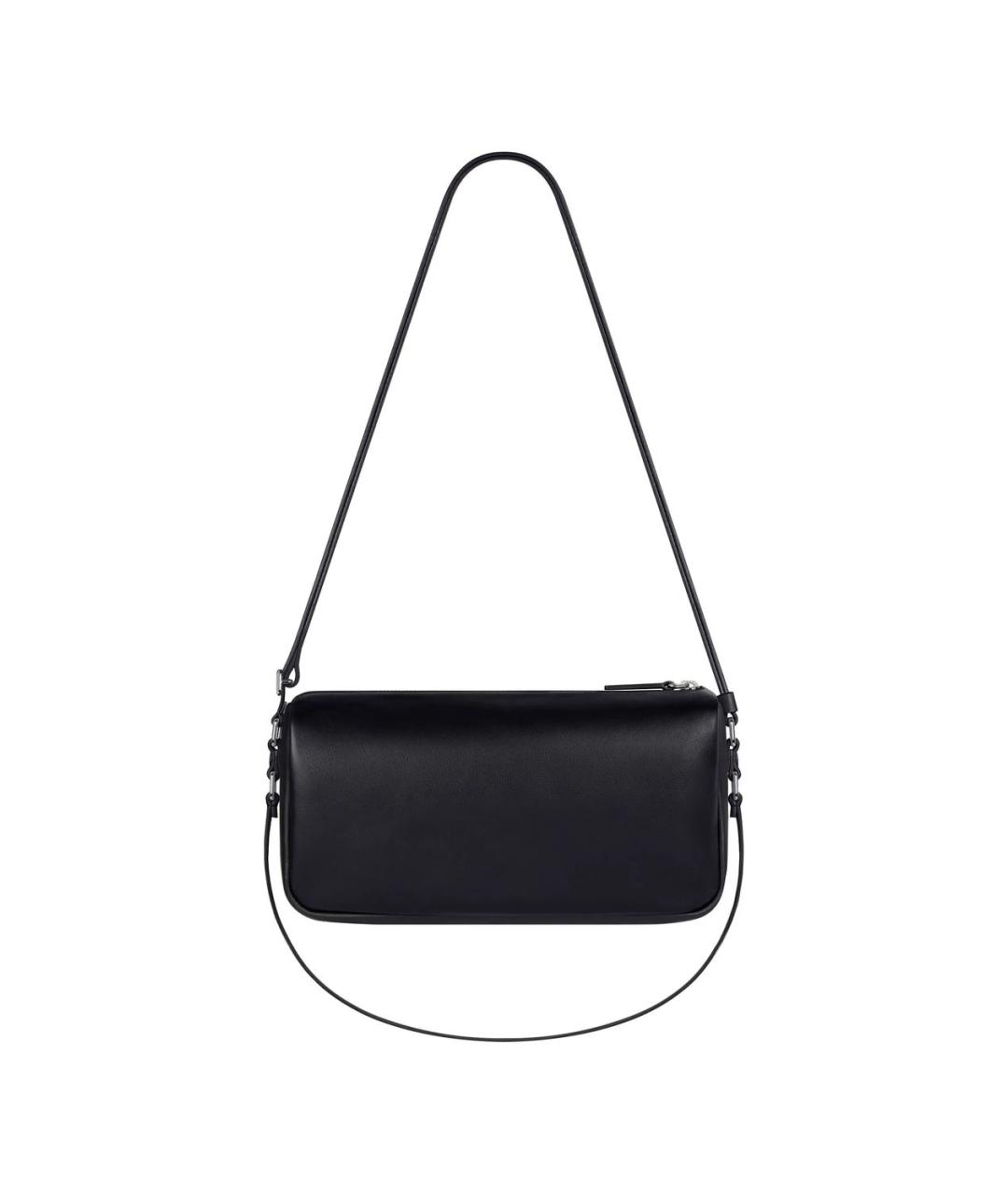 COURREGES Черная кожаная сумка через плечо, фото 4