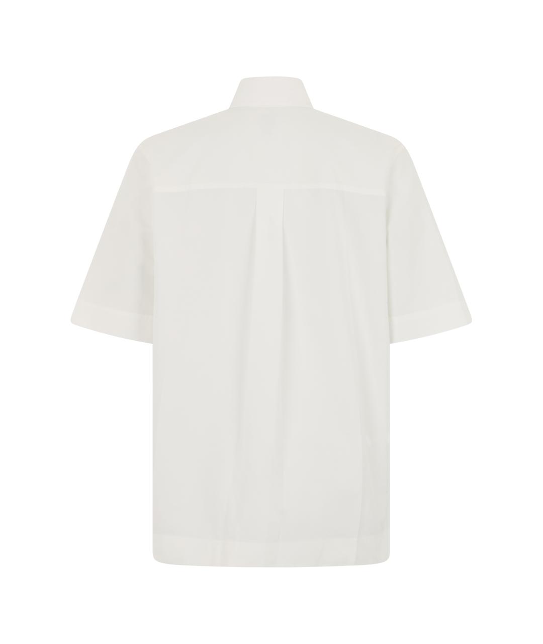 BOTTEGA VENETA Белая хлопковая кэжуал рубашка, фото 2