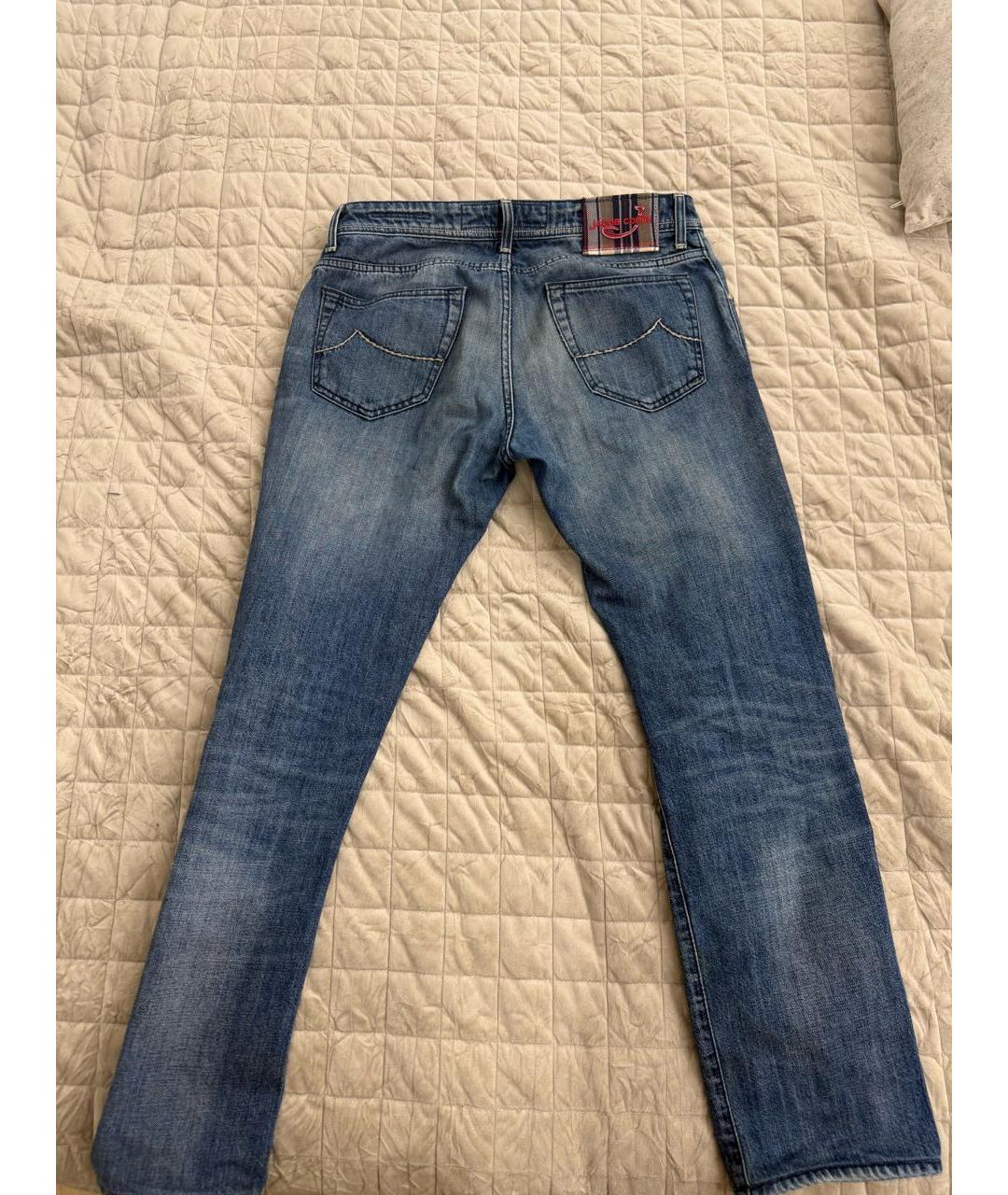 JACOB COHEN Синие прямые джинсы, фото 2