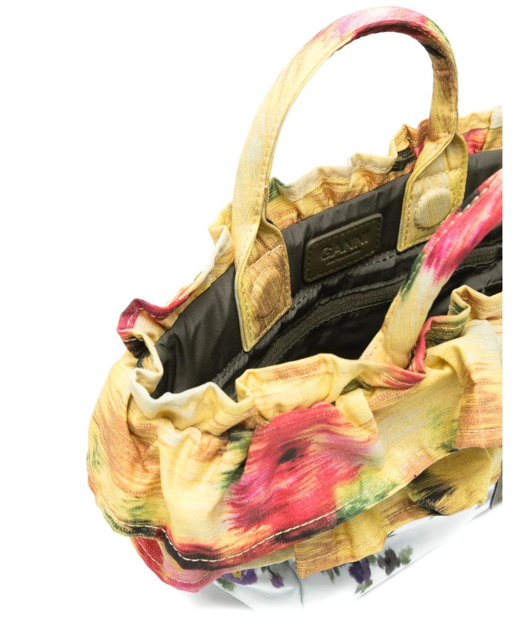 GANNI Мульти синтетическая сумка с короткими ручками, фото 5