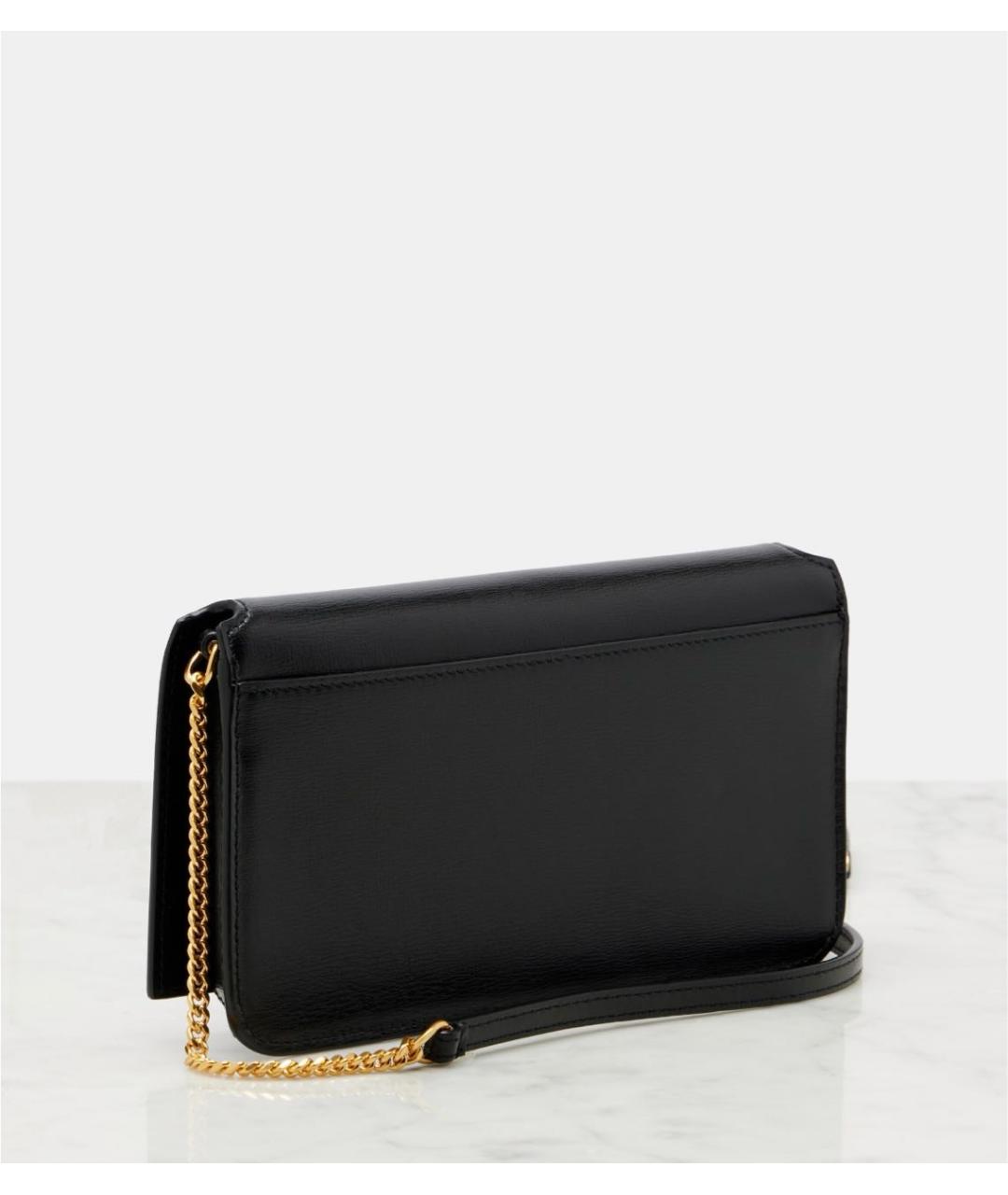 SAINT LAURENT Черная кожаная сумка через плечо, фото 5