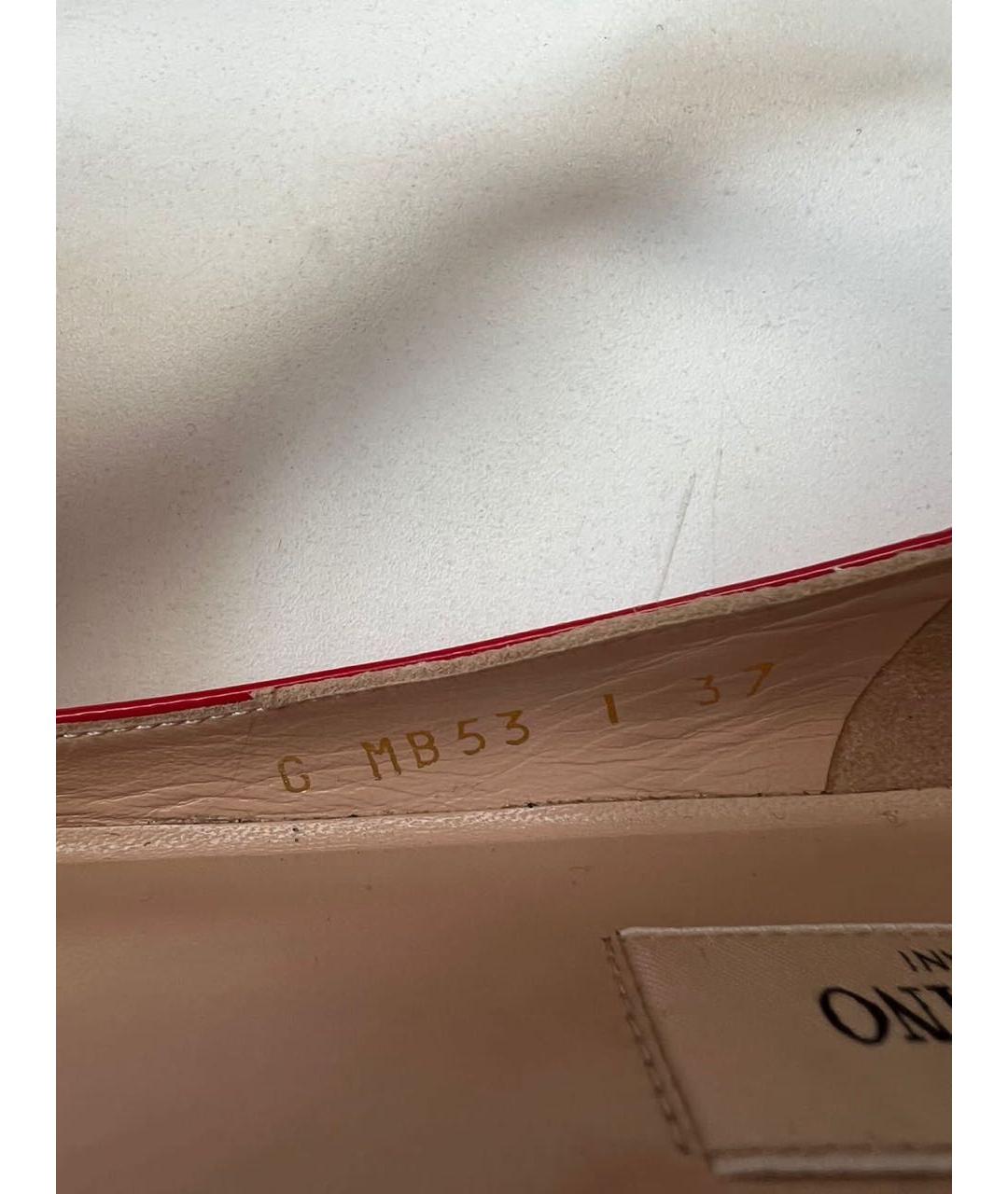 VALENTINO Красные босоножки из лакированной кожи, фото 5