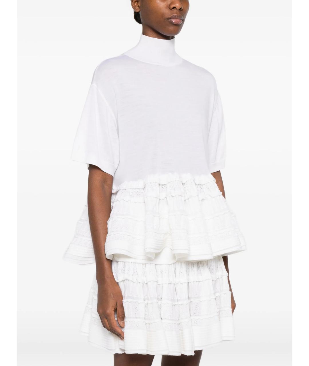 ALAIA Белая шерстяная футболка, фото 5