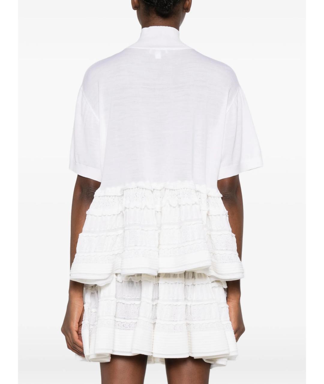 ALAIA Белая шерстяная футболка, фото 4