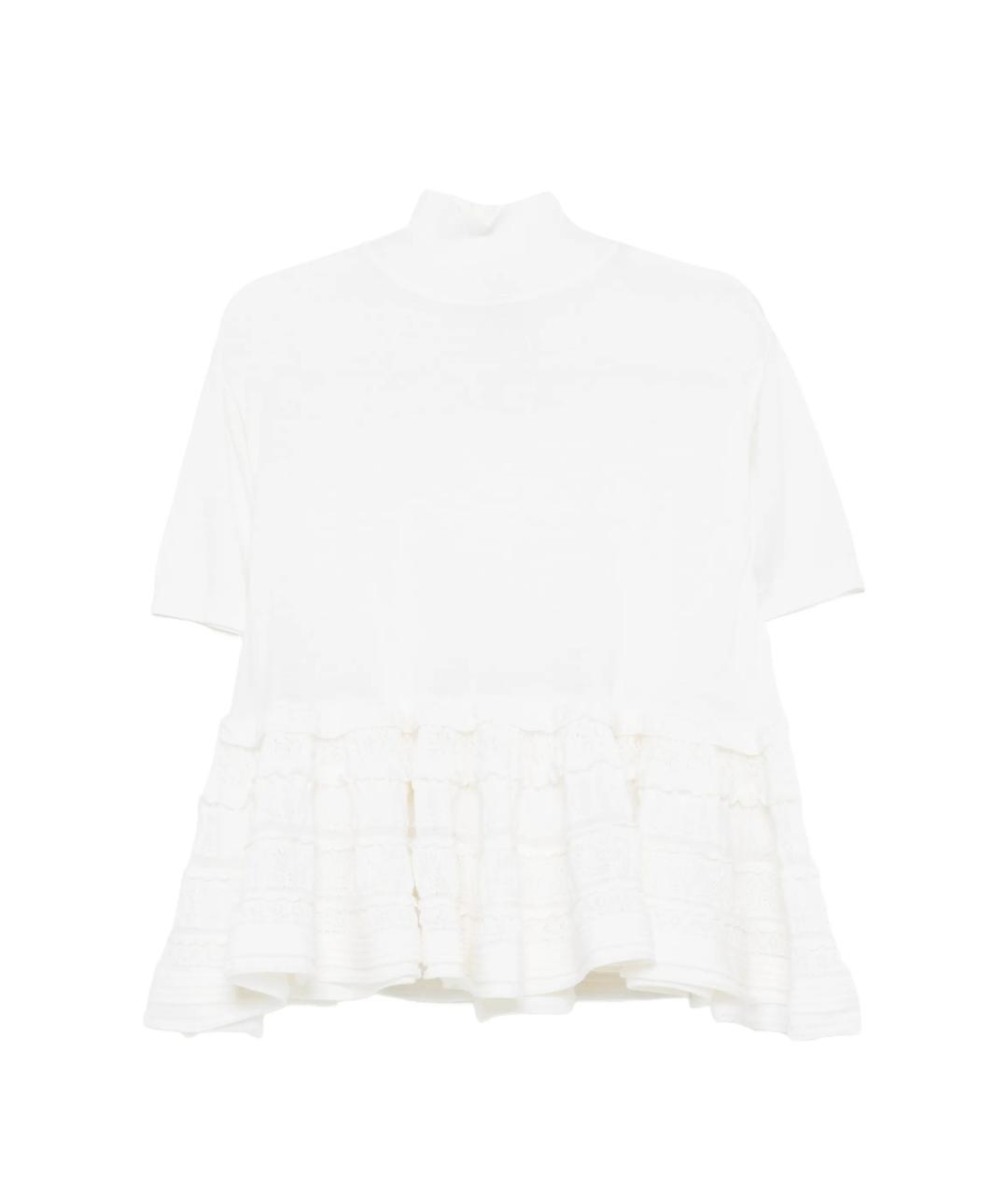 ALAIA Белая шерстяная футболка, фото 1