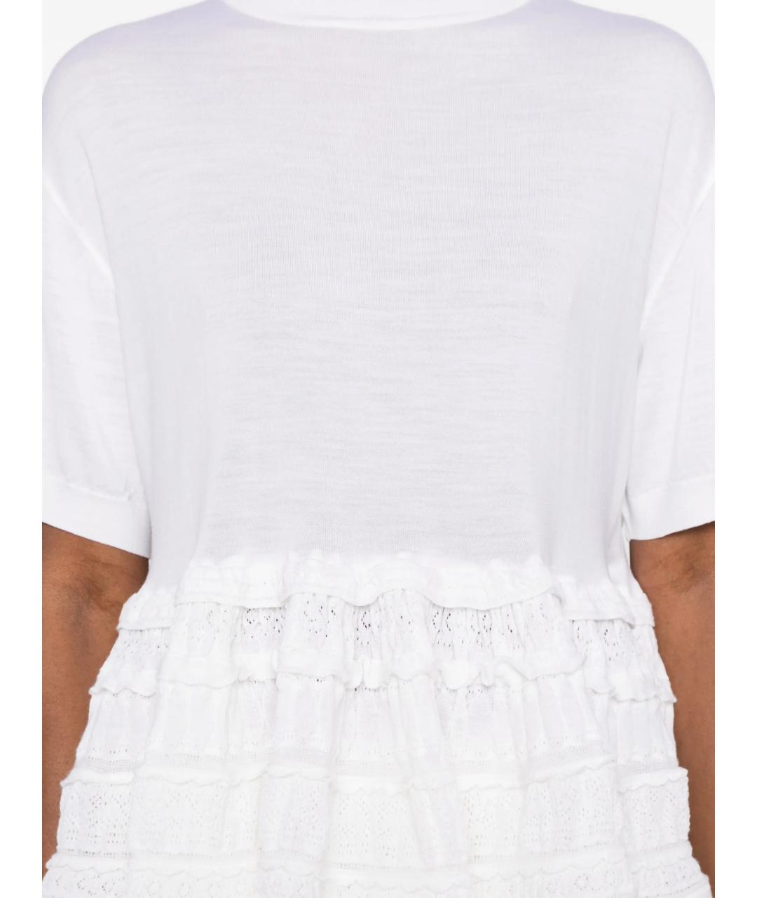 ALAIA Белая шерстяная футболка, фото 3