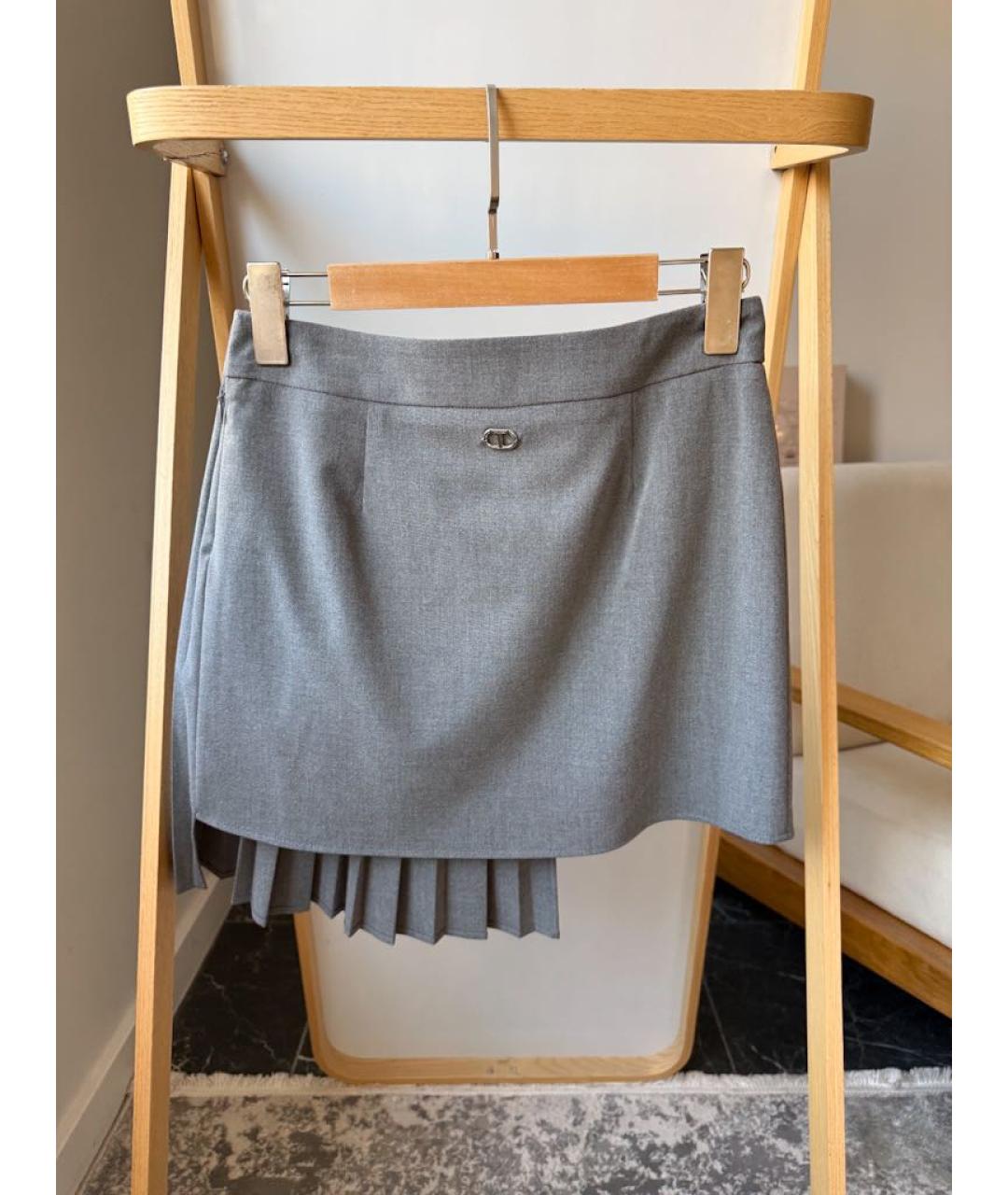 TWIN-SET Замшевая юбка, фото 2