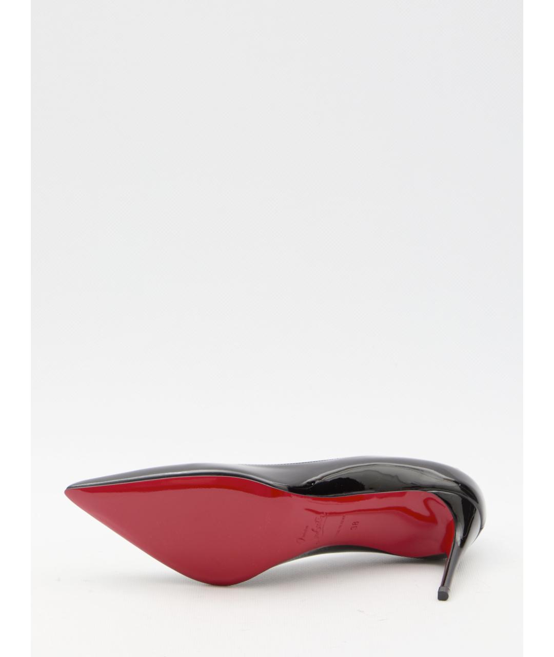 CHRISTIAN LOUBOUTIN Черные туфли из лакированной кожи, фото 4