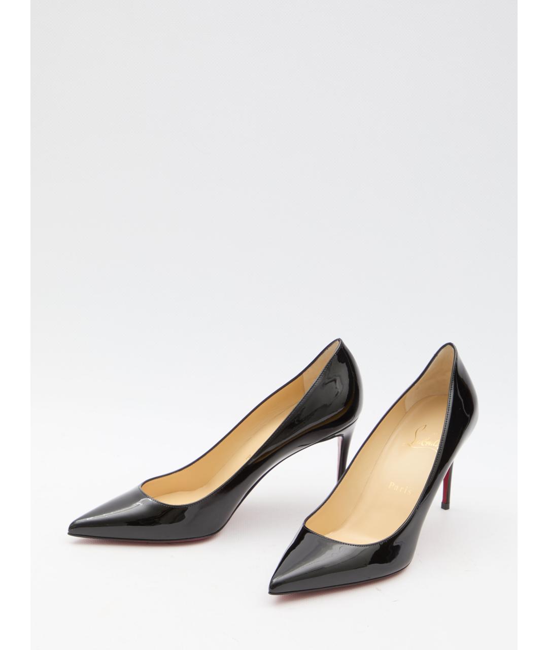 CHRISTIAN LOUBOUTIN Черные туфли из лакированной кожи, фото 5