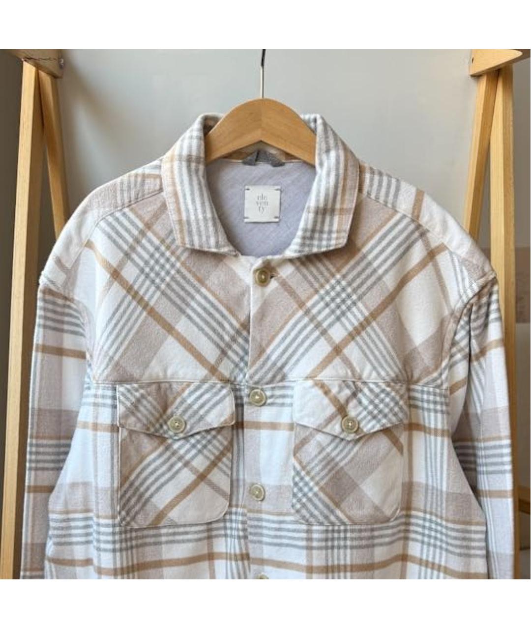 ELEVENTY Белая шелковая детская рубашка, фото 3