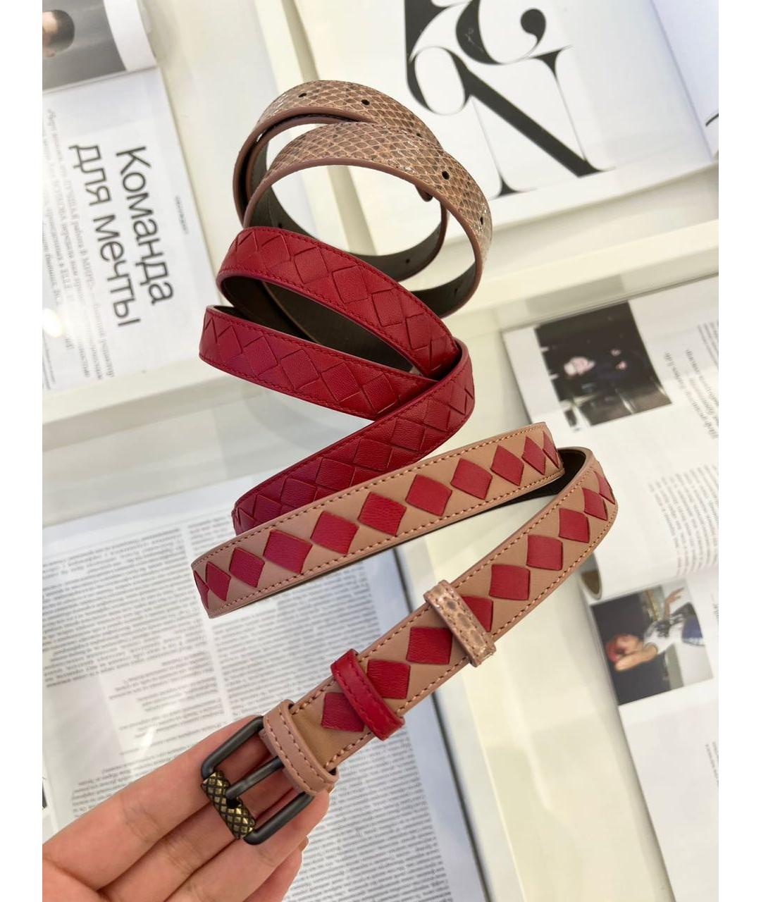 BOTTEGA VENETA Кожаный ремень, фото 8
