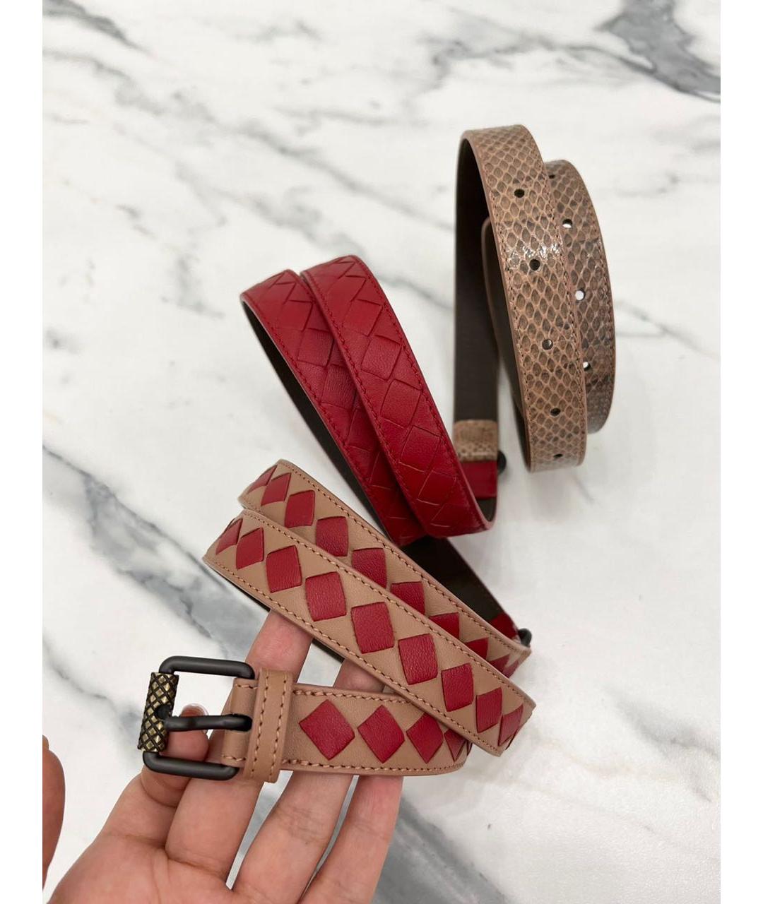 BOTTEGA VENETA Кожаный ремень, фото 9