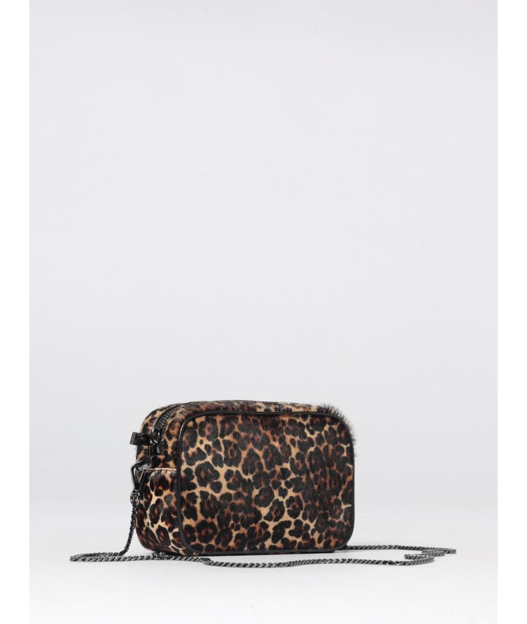 GOLDEN GOOSE DELUXE BRAND Бежевая кожаная сумка через плечо, фото 2