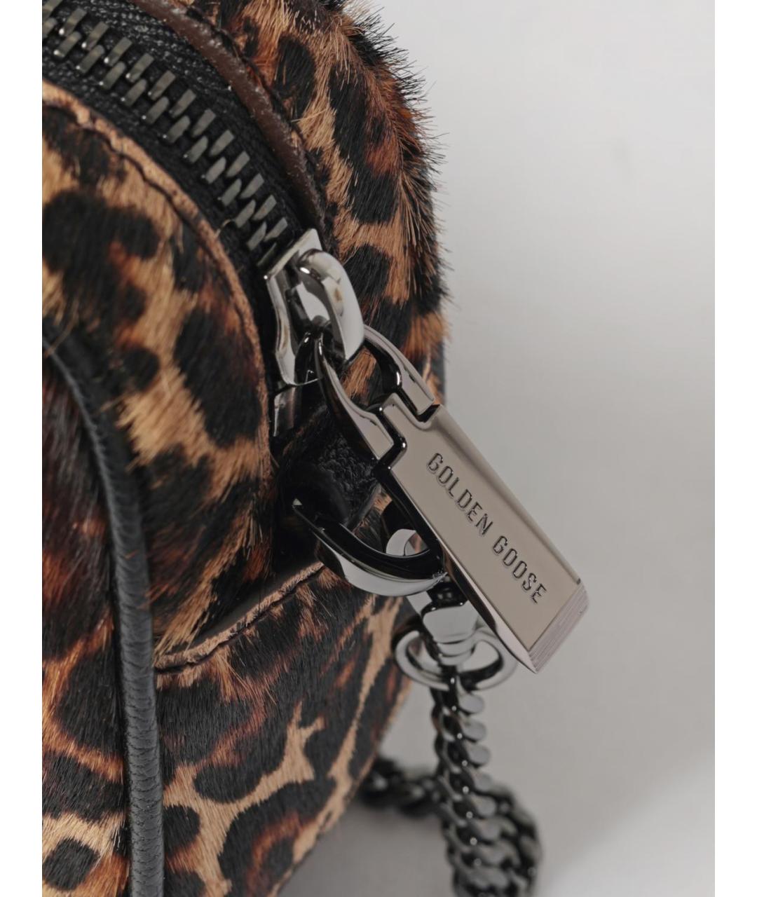 GOLDEN GOOSE DELUXE BRAND Бежевая кожаная сумка через плечо, фото 3