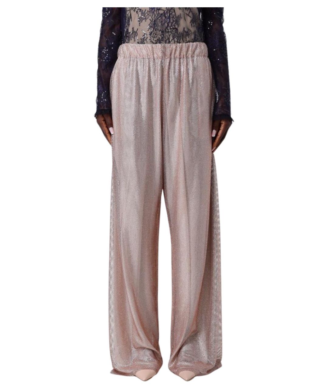 ALBERTA FERRETTI Бежевые прямые брюки, фото 1