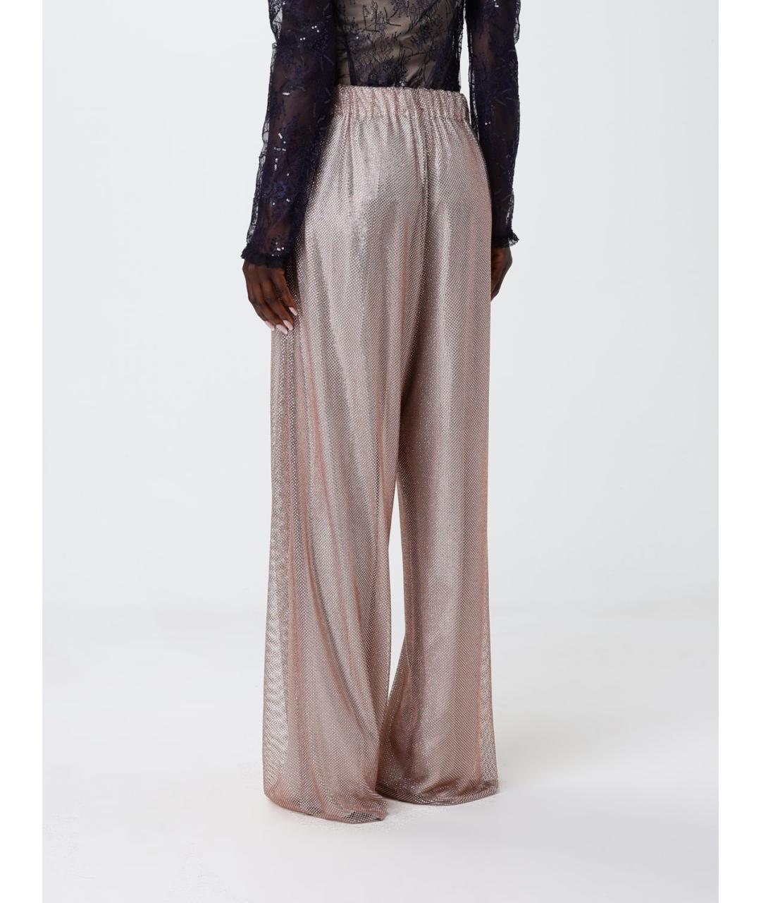 ALBERTA FERRETTI Бежевые прямые брюки, фото 3