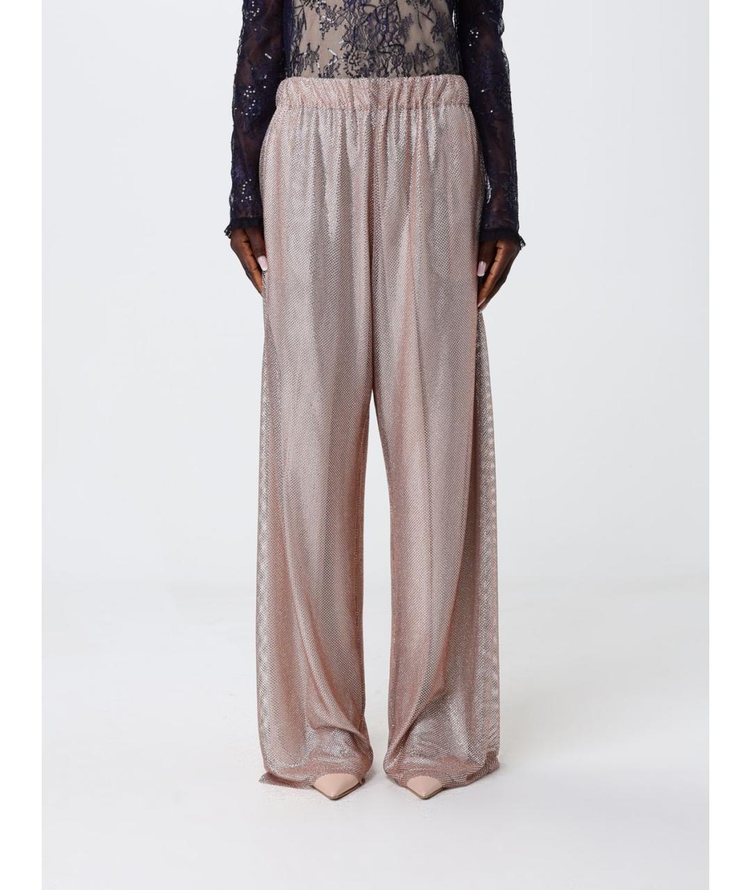 ALBERTA FERRETTI Бежевые прямые брюки, фото 6