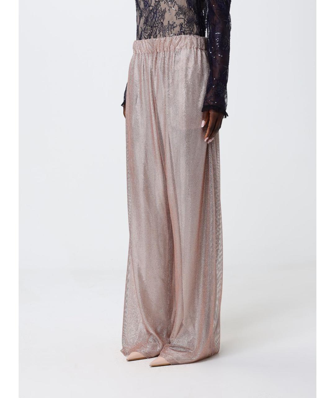 ALBERTA FERRETTI Бежевые прямые брюки, фото 4