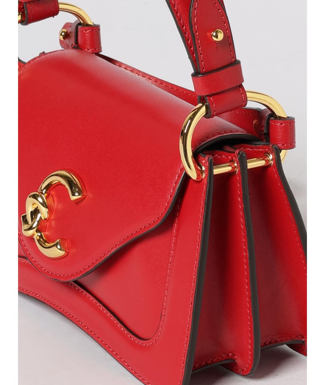 COCCINELLE Красная кожаная сумка через плечо, фото 3