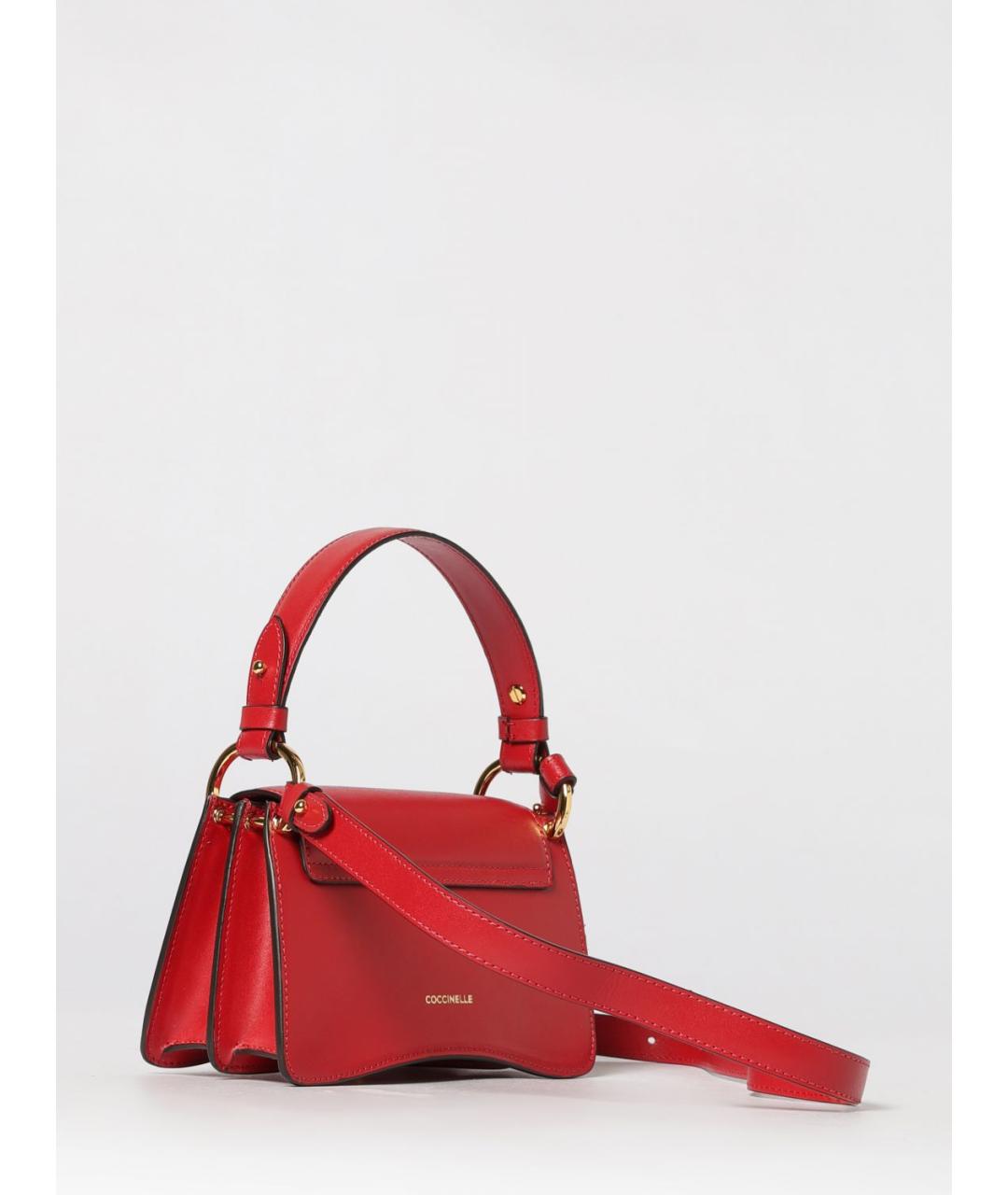 COCCINELLE Красная кожаная сумка через плечо, фото 2