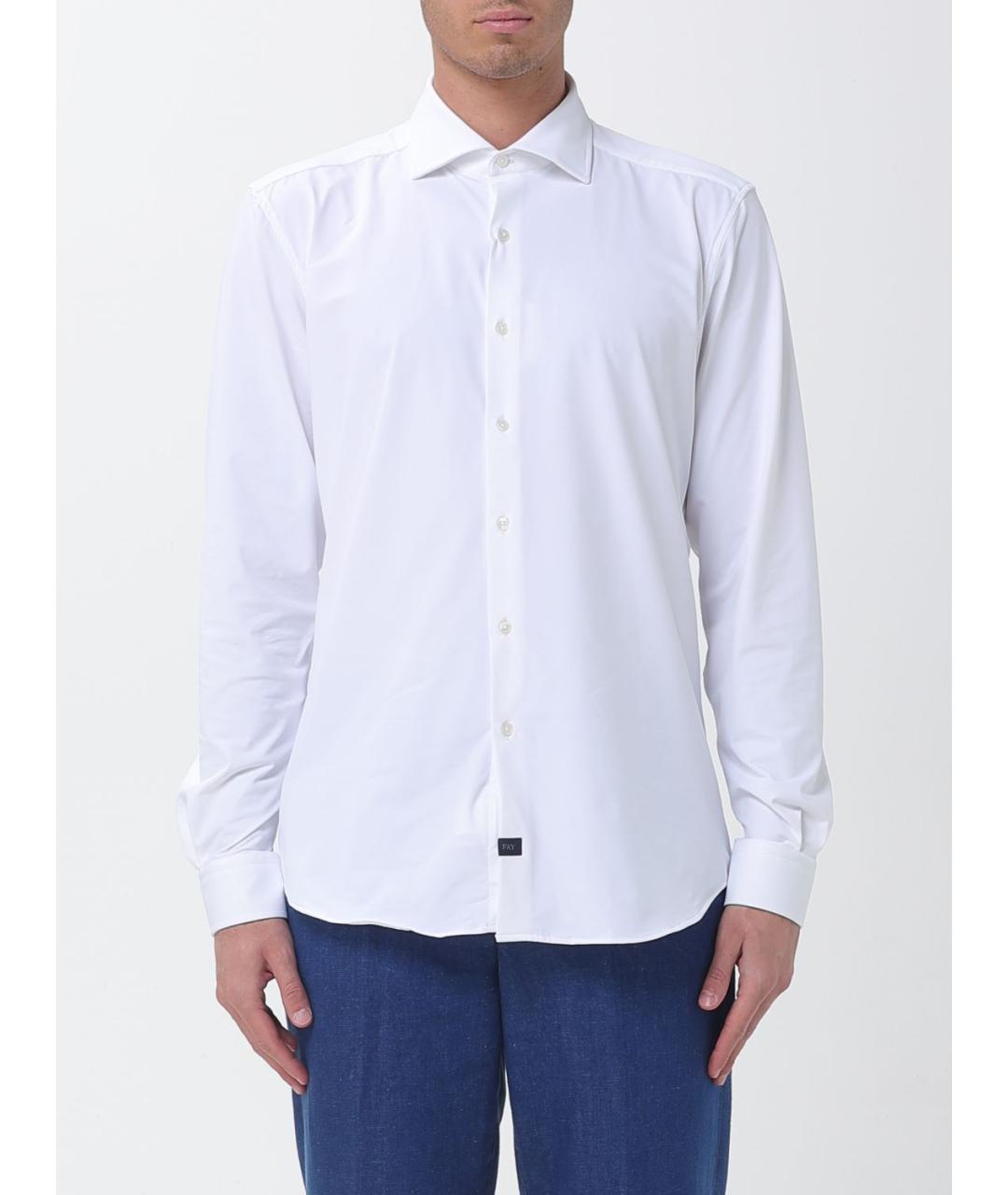 FAY Белая кэжуал рубашка, фото 4