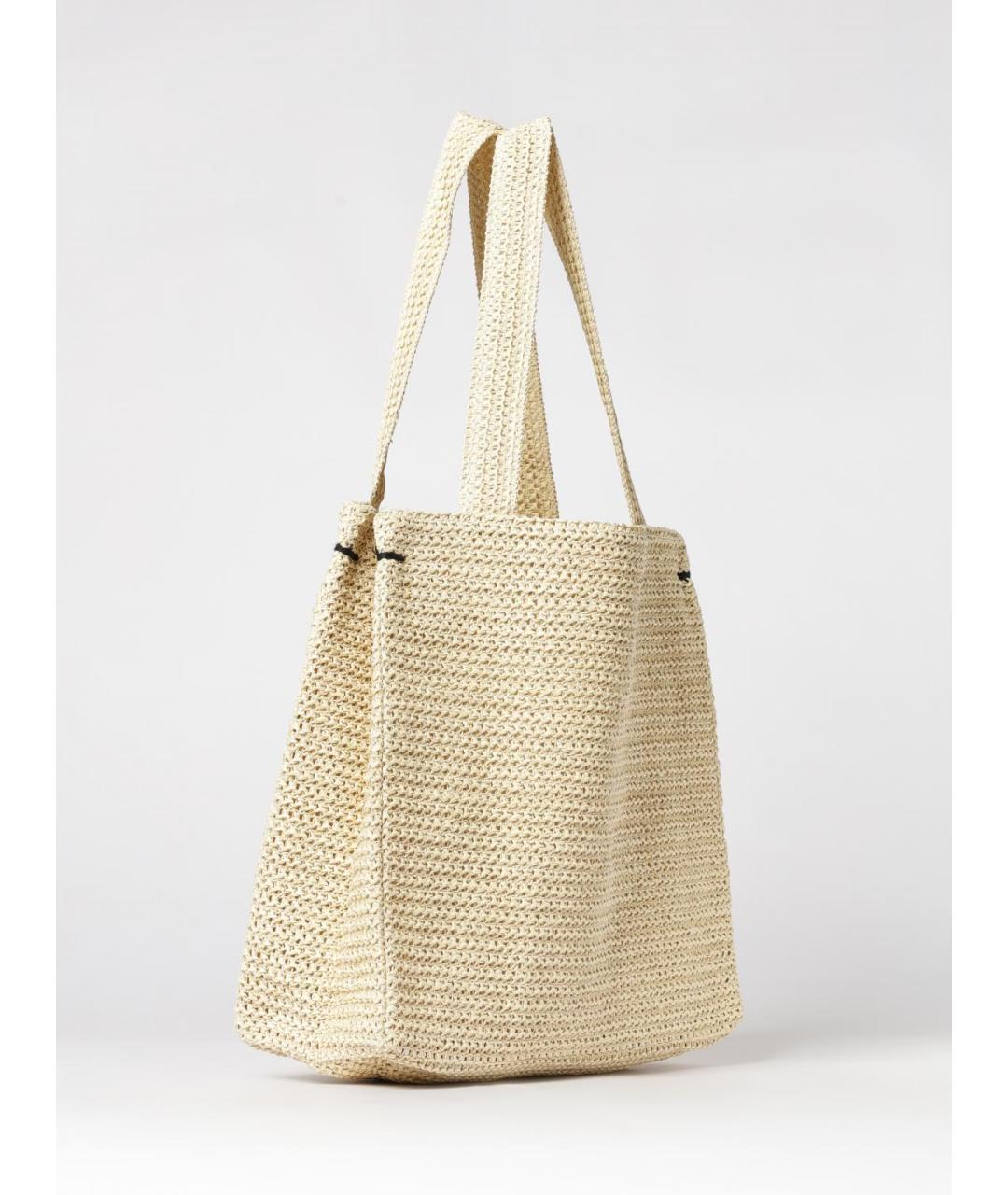 FIORUCCI Бежевая хлопковая сумка через плечо, фото 2