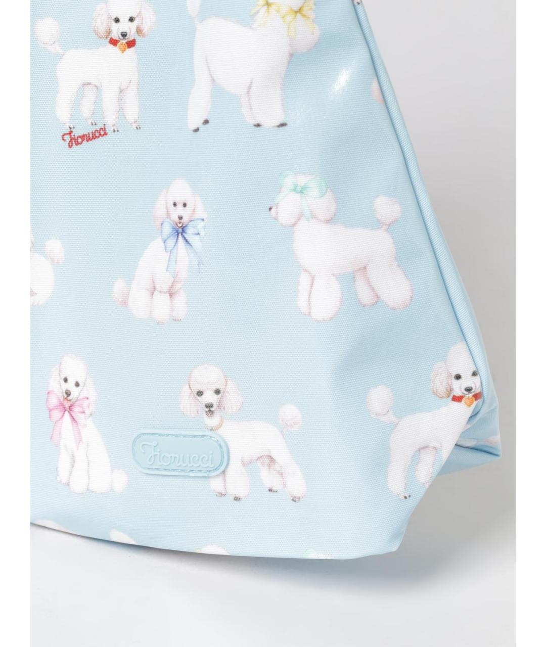 FIORUCCI Голубая хлопковая сумка через плечо, фото 3