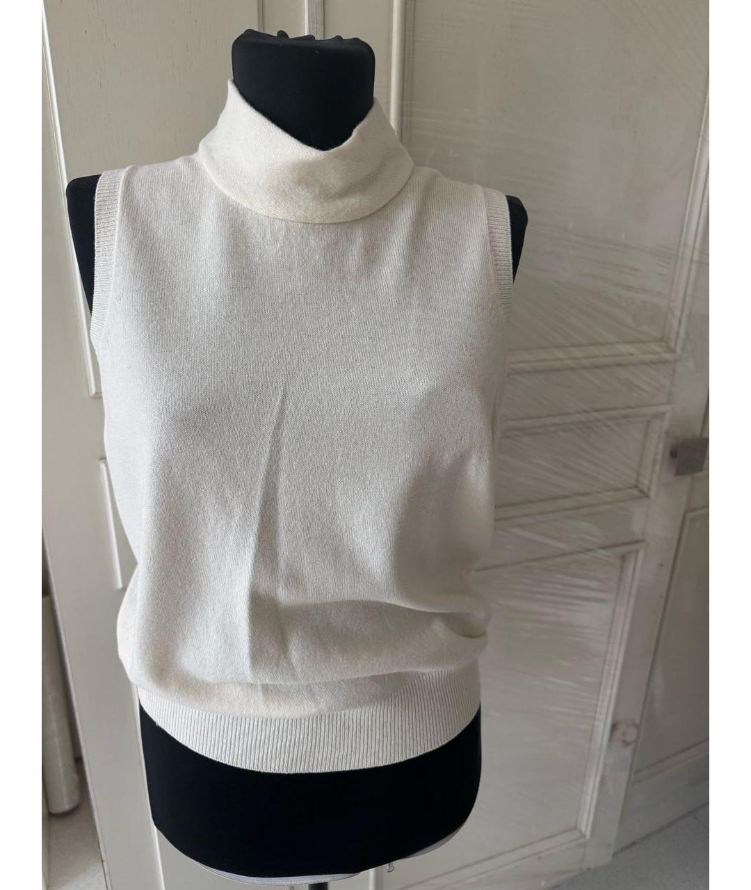 LOUIS VUITTON Бежевый шерстяной джемпер / свитер, фото 5