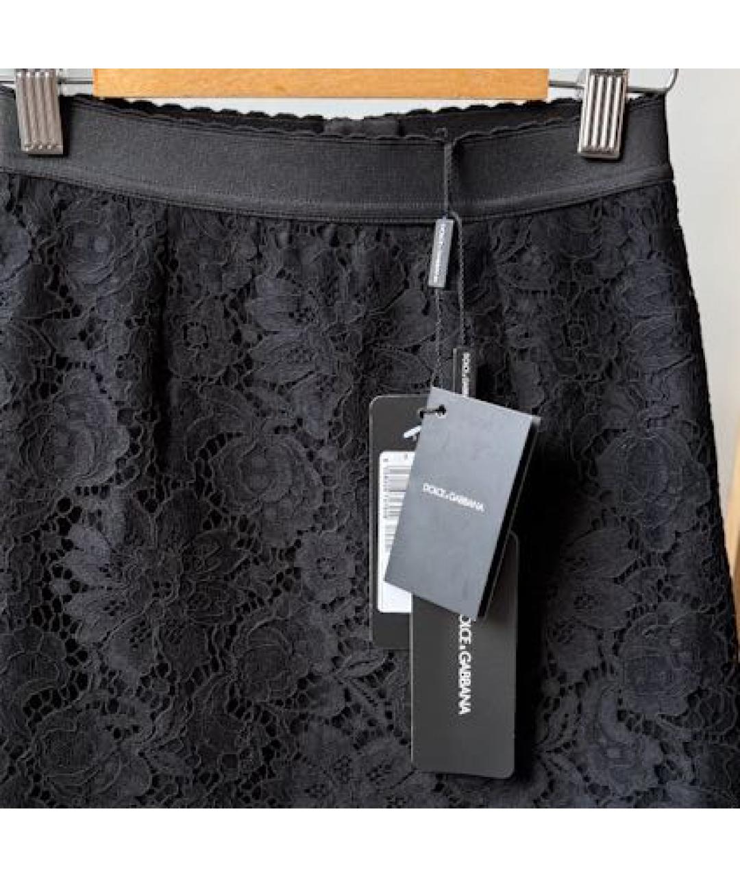 DOLCE&GABBANA Черная юбка, фото 3