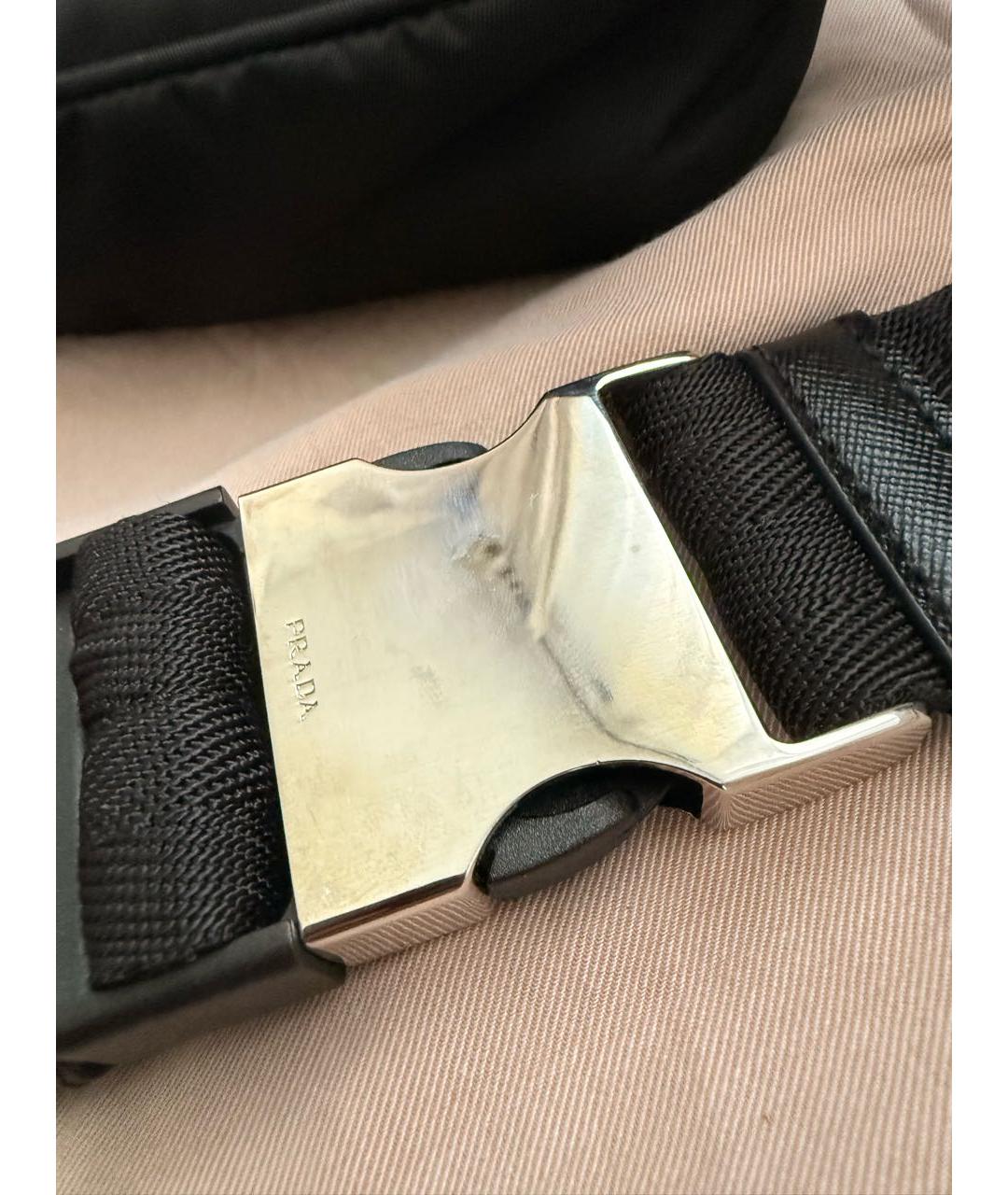 PRADA Черная поясная сумка, фото 7