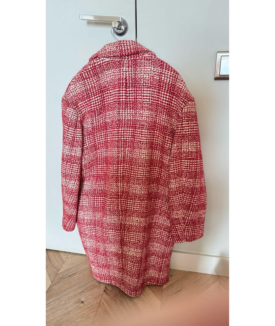 ISABEL MARANT Бордовое шерстяное пальто, фото 2