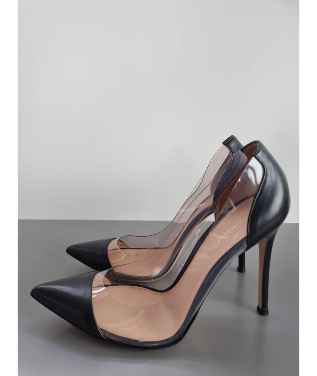 GIANVITO ROSSI Черные кожаные туфли, фото 3