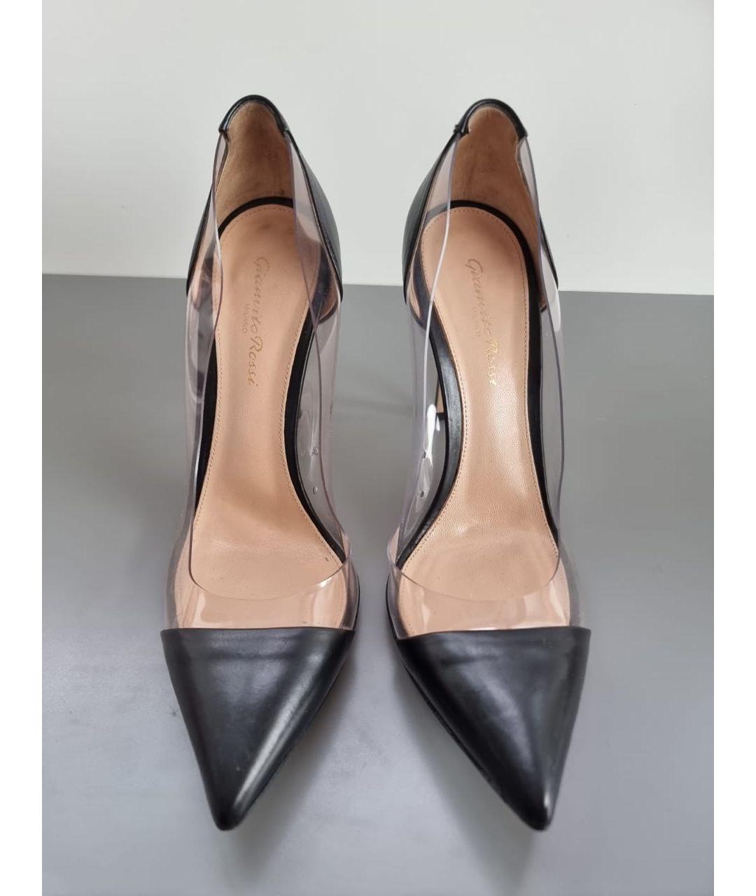 GIANVITO ROSSI Черные кожаные туфли, фото 2