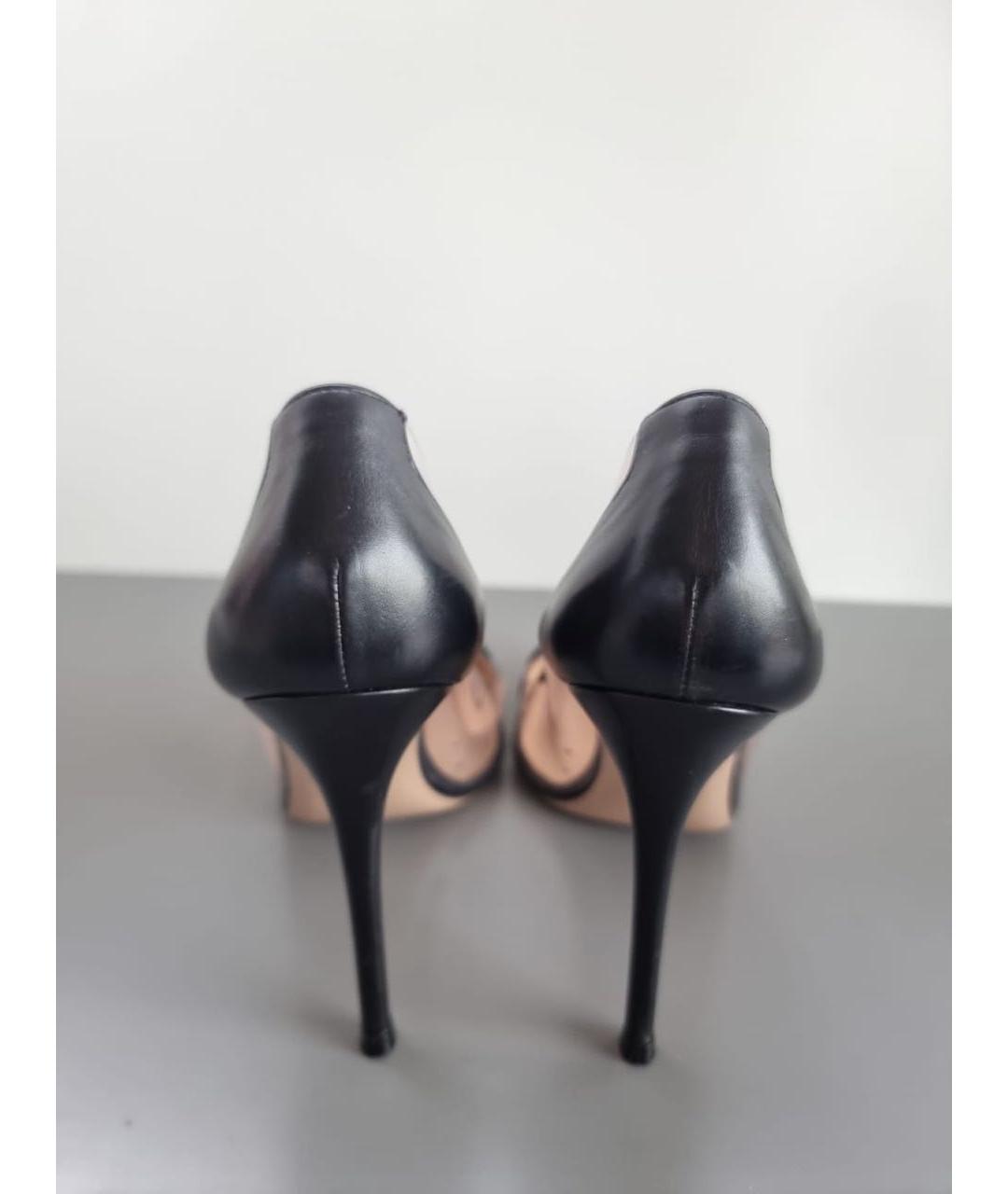 GIANVITO ROSSI Черные кожаные туфли, фото 4