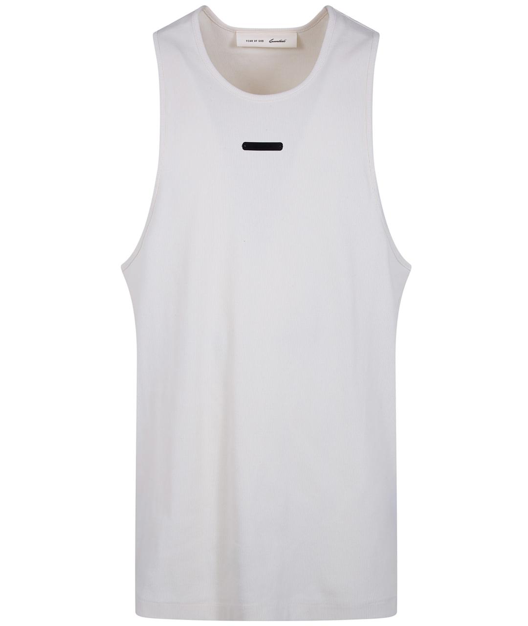 FEAR OF GOD ESSENTIALS Белая хлопковая майка, фото 1