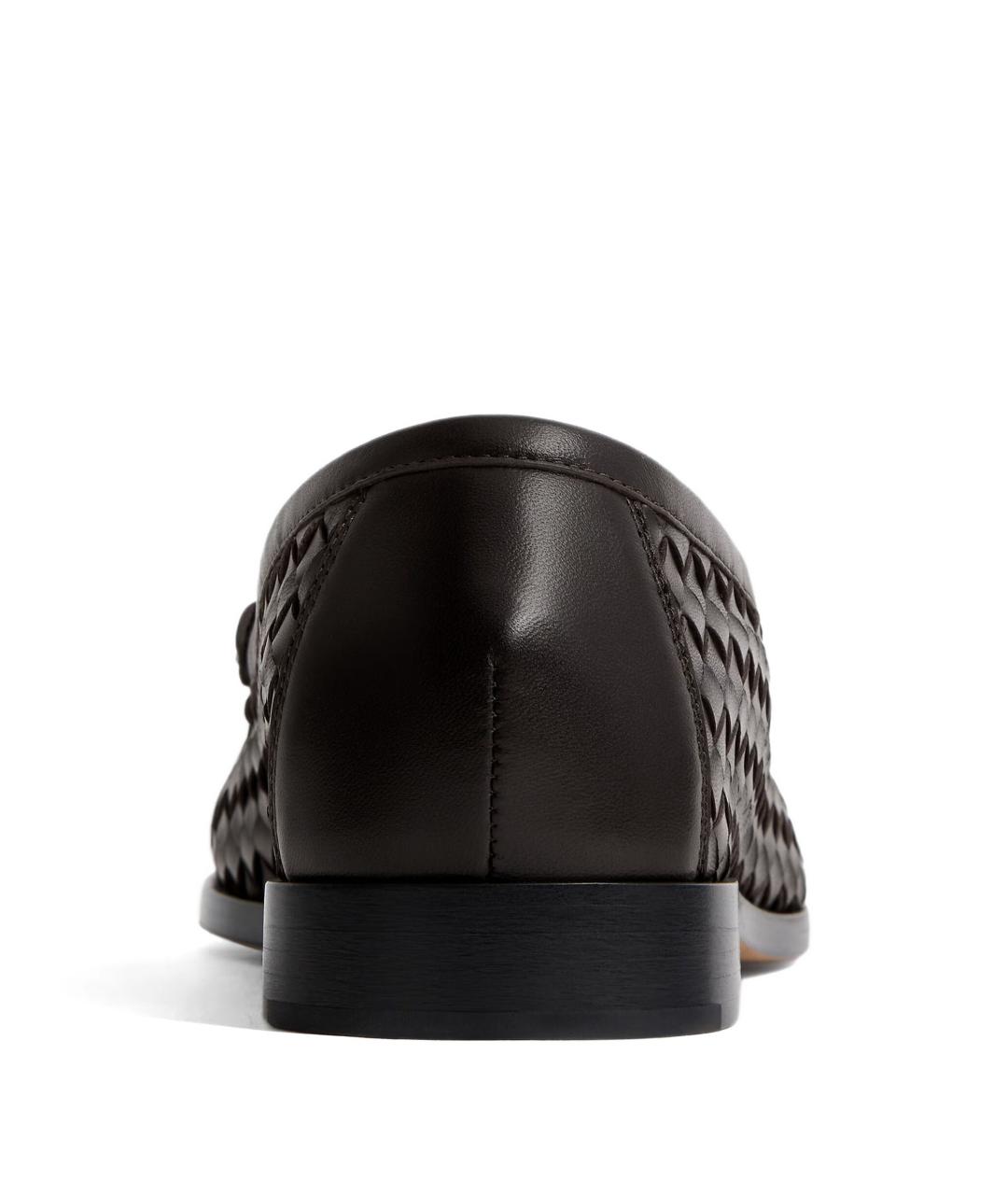 BOTTEGA VENETA Коричневые кожаные лоферы, фото 3