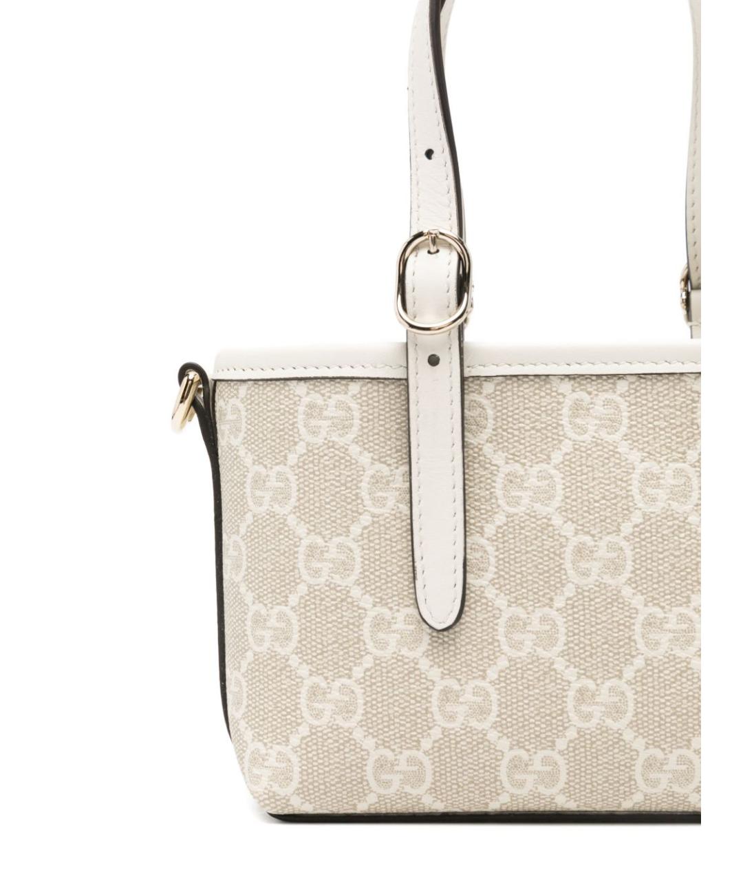 GUCCI Бежевая сумка с короткими ручками, фото 3